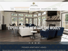 Tablet Screenshot of fairlanewoodsapartments.com